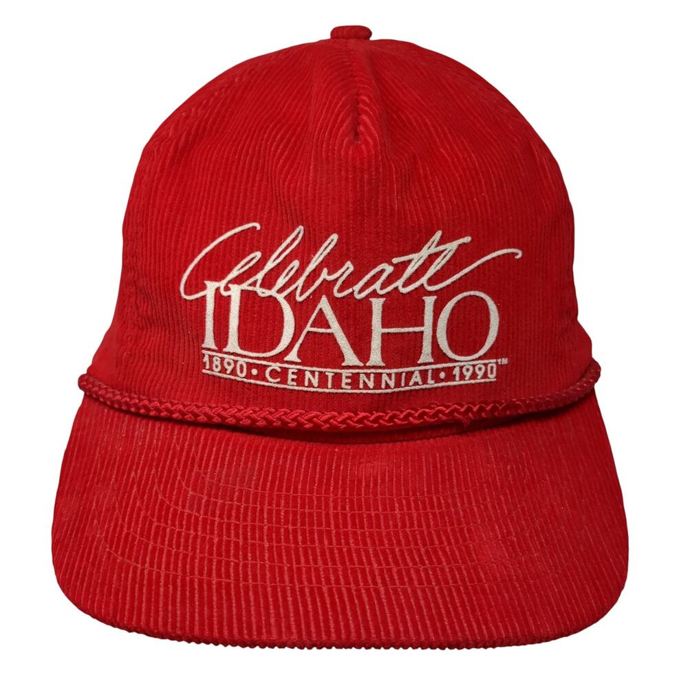 Celebrate Idaho 1890 Centennial 1990 Snapback 5 Panel Cap Red One Size AmaPro